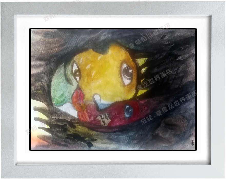 变像绘《嘲纵》 / 刘松变像绘画