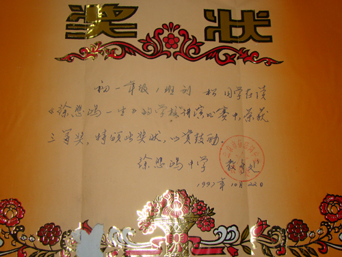 少年刘松部分获奖证书(图17)